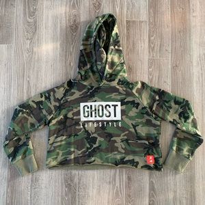 GhostLifestyle Cropped Hoodie
